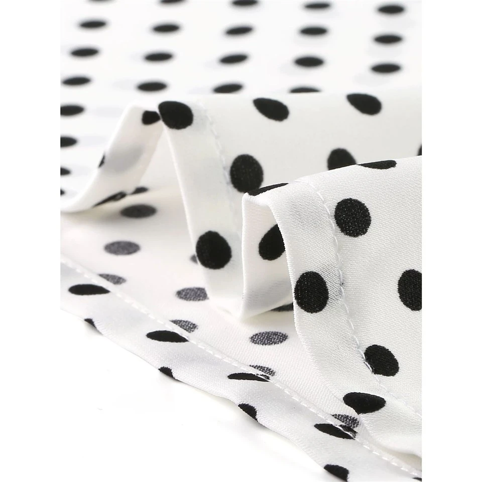 Women's Dot Print V-Neck Top