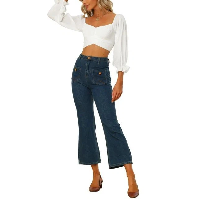 Women Tie Knot Back Crop Top